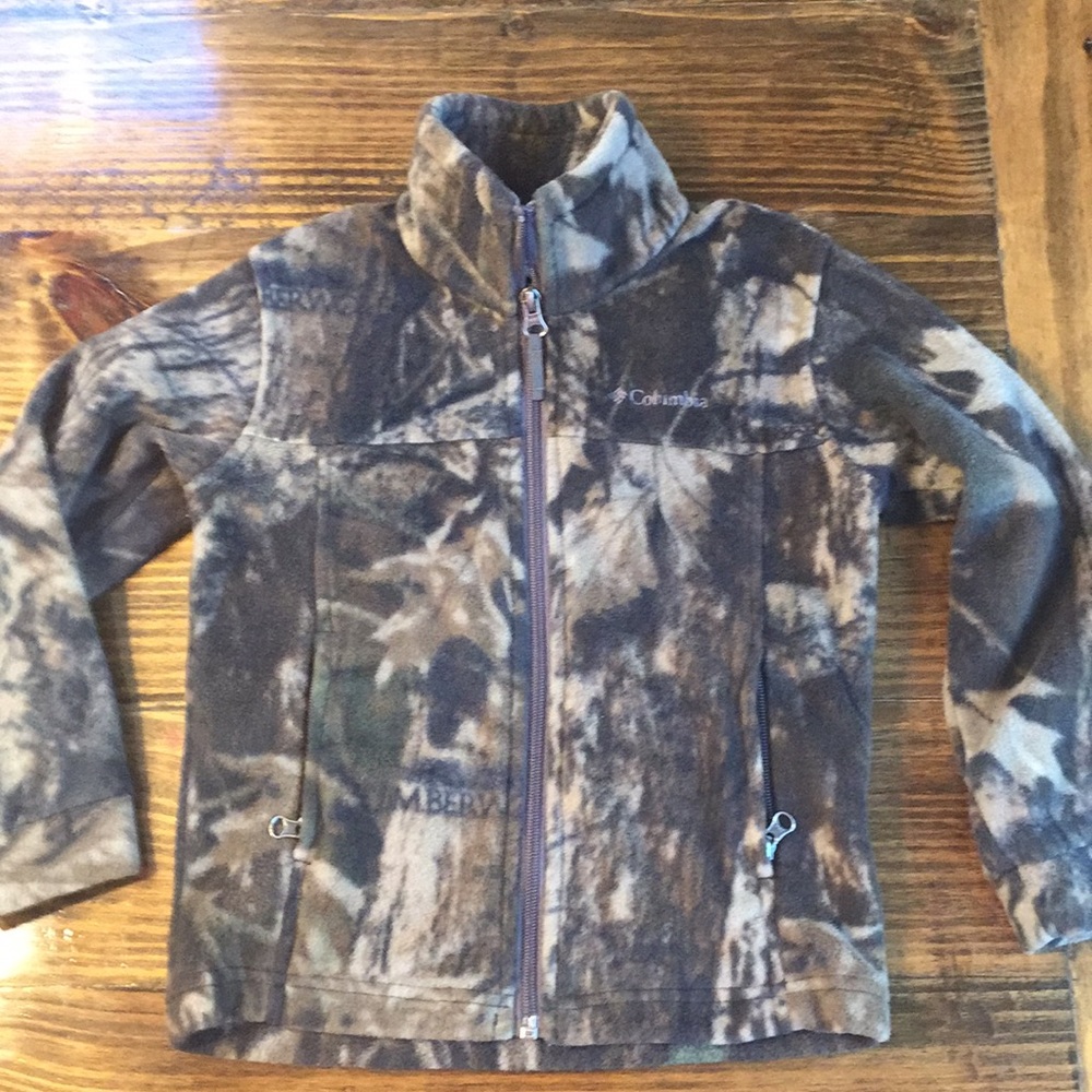 Columbia Camouflage Fleece Jacket XXS